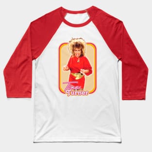 Tina Turner /// 80s Style Retro Fan Art Design Baseball T-Shirt